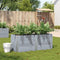 vidaXL - Plantenbak - 150x50 - cm - massief - grenenhout - grijs