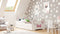 Kinderbed - roze poes - 140x70cm - met matras en lade
