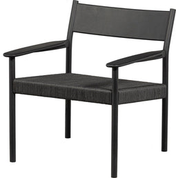 WOOOD Lael Fauteuil - Mango/Koord - Naturel/Zwart - 74x66x70