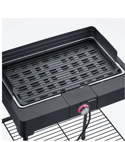 Severin PG8568 - Elektrische barbecue op poten - 2200W met waterbak - Zwart