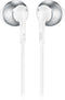 JBL T205 - In-ear oordopjes - JBL Pure Bass geluid - Chroom Wit