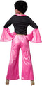 dressforfun Disco Sterretje XXL - verkleedkostuum - jaren 70 stijl - zwart / roze