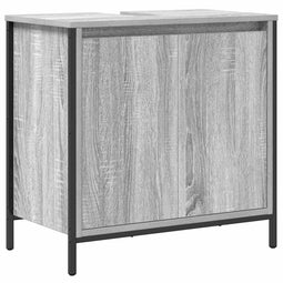 vidaXL - Badkamerkast - wastafelkast - 60x34,5x60 - cm - grijs - sonoma