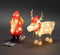 Konstsmide Kerstman en rendier - 3D kerstfiguur - Rood/Wit - 25cm hoog - IP44