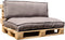 In The Mood Collection Salvador Palletkussens - L120 x B80/40 x H12 cm - Taupe