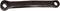 Bhogal Crank Spieloos Staal 170 Mm Links Zwart