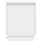 vidaXL - Nachtkastje - met - LED-lampjes - Wit - 39x34,5x50 - cm