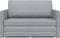 vidaXL - Vloersofa - Bed - 2-in-1 - Lichtgrijs - 124x71x78 - cm - Stof