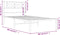 vidaXL - Bedframe - met - hoofdbord - metaal - wit - 100x200 - cm