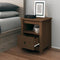 vidaXL - Nachtkastje - 40x35x49 - cm - massief - grenenhout - honingbruin