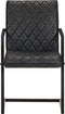 vidaXL - Eetkamerstoelen - 2 - st - echt - leer - zwart