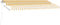vidaXL - Luifel - handmatig - uittrekbaar - met - LED - 450x300 - cm - geel - en - wit