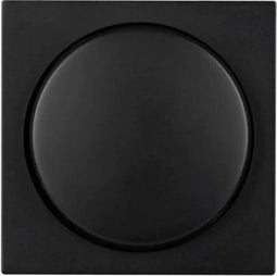 ION industries centraalplaat dimmerknop enkelvoudig - V1/J1 mat zwart (20.300.316)