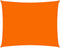 vidaXL - Zonnescherm - rechthoekig - 6x7 - m - oxford - stof - oranje