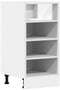 vidaXL - Onderkast - 40x44,5x81,5 - cm - bewerkt - hout - wit