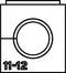 HellermannTyton VP-S_11-12_Ins-sgl-PL-BK (20) Enkele doorvoertule Halogeenvrij Kunststof Zwart 20 stuk(s)