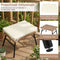 Coast Eierstoel - Rotan - Voetenbank - Comfortabele Kussens - Weerbestendig - Boho Design - Bruin