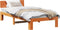 vidaXL - Bedframe - met - Hoofdbord - Gewaxte - Bruin - 100x200 - cm - Massief - Grenenhout