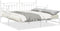 vidaXL - Ligbedframe - met - Bedbodem - Wit - 100x190 - cm - Staal