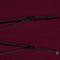 vidaXL - Parasol - met - aluminium - paal - 270 - cm - bordeauxrood