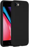 Accezz Liquid Silicone Backcover - iPhone SE (2022 / 2020) / 8 / 7 - Schokabsorberend - Zwart