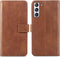 iMoshion Hoesje Geschikt voor Samsung Galaxy S21 FE Hoesje Met Pasjeshouder - iMoshion Luxe Bookcase - Bruin