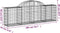 vidaXL - Schanskorven - 4 - st - gewelfd - 200x30x60/80 - cm - gegalvaniseerd - ijzer