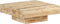 vidaXL - Salontafel - 80x80x28 cm - massief mangohout - bruin