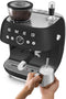 Smeg EGF03BLMEU - Espressomachine - Geïntegreerde bonenmaler 15 bar - Zwart
