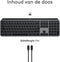 Logitech MX Keys S - Draadloos Toetsenbord voor Mac - Azerty FR - Donkergrijs