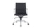 Feel Furniture - Luxe Executive bureaustoel van 100% rundleer - Lage rugleuning - Zwart