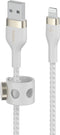 Belkin Boost Charge braided - Telefoniekabel - USB-A naar iPhone Lightning - 2m - Wit