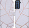 iMoshion Hoesje Geschikt voor Samsung Galaxy S21 FE Hoesje Met Pasjeshouder - iMoshion Design Softcase Bookcase - Wit / Meerkleurig / Goud / White Graphic