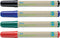 Bi-Office PE2206 markeerstift 4 stuk(s) Zwart, Blauw, Groen, Rood