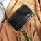 Selencia Hoesje Geschikt voor Samsung Galaxy S20 Hoesje Met Pasjeshouder - Selencia Eny Uitneembare Vegan Lederen Clutch - Zwart
