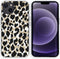 iMoshion Hoesje Geschikt voor iPhone 13 Hoesje Siliconen - iMoshion Design hoesje - Goud / Zwart / Golden Leopard