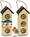 Baza Vogel- Buffet Chalet 3 Feeder FSC Hout Roodborstjes