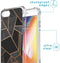 iMoshion Hoesje Geschikt voor iPhone SE (2022) / SE (2020) / 8 / 7 Hoesje Met Koord - iMoshion Design Hoesje met Koord - Zwart / Meerkleurig / Goud / Black Graphic