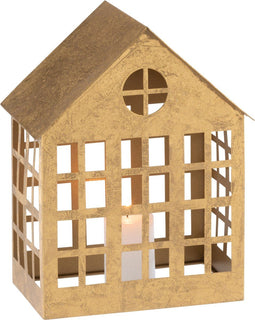 J-Line kaarshouder Huis Delta - ijzer - goud