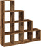 vidaXL - Kamerscherm - / - boekenkast - 131,5x29x131,5 - cm - hout - oud - hout