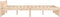 vidaXL - Bedframe - massief - hout - 135x190 - cm