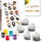 SES Creative - Harry Potter - Stenen Schilderen - 5 stenen 6 kleuren verf penseel en rub-on stickers