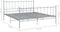 vidaXL - Bedframe - metaal - grijs - 180x200 - cm