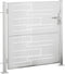 vidaXL - Poort - 100x100 - cm - roestvrij - staal