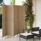 vidaXL - Kamerscherm - 4 - panelen - poly - rattan - beige