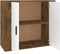 vidaXL - Dressoir - 80x33x70 - cm - bewerkt - hout - gerookt - eikenkleurig