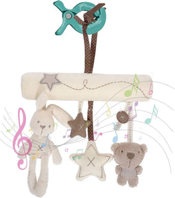 Baby Pluche Konijn Mobiel met Muziek - Veelzijdig en Knuffelbaar Speelgoed