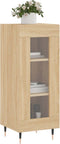 vidaXL - Dressoir - 34,5x34x90 - cm - bewerkt - hout - sonoma - eiken