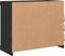 vidaXL - Dressoir - met - LED-verlichting - 81x37x67 - cm - zwart