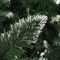 vidaXL - Kunstkerstboom - met - dennenappels - en - wit - glitter - 210 - cm